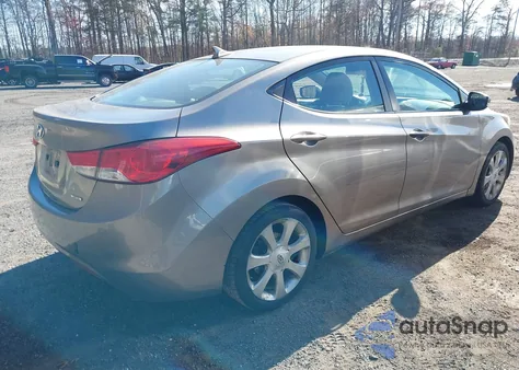 2011 Hyundai Elantra Limited z USA, uszkodzony, nr VIN 5NPDH4AE0BH007161